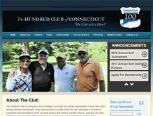 Tablet Screenshot of hundredclubofct.org